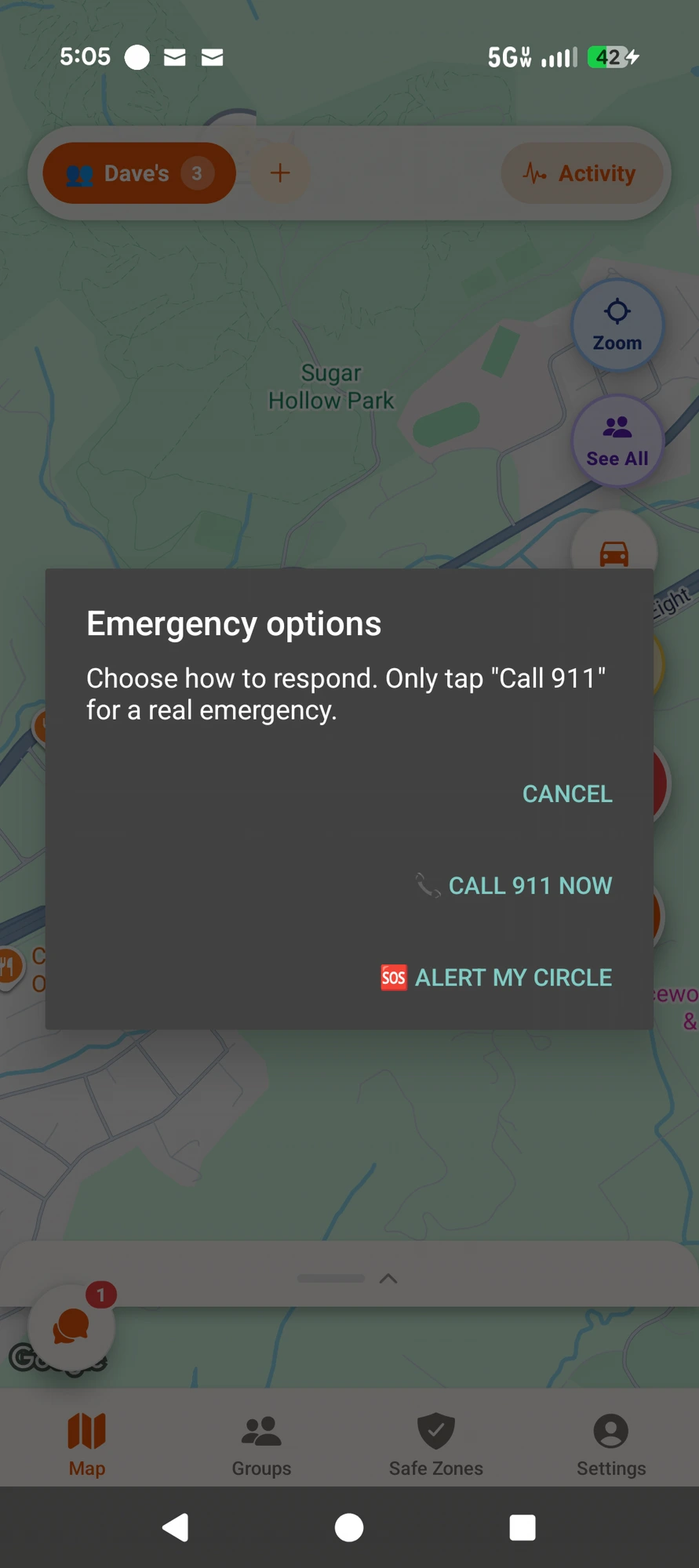 Emergency Options — Your Call